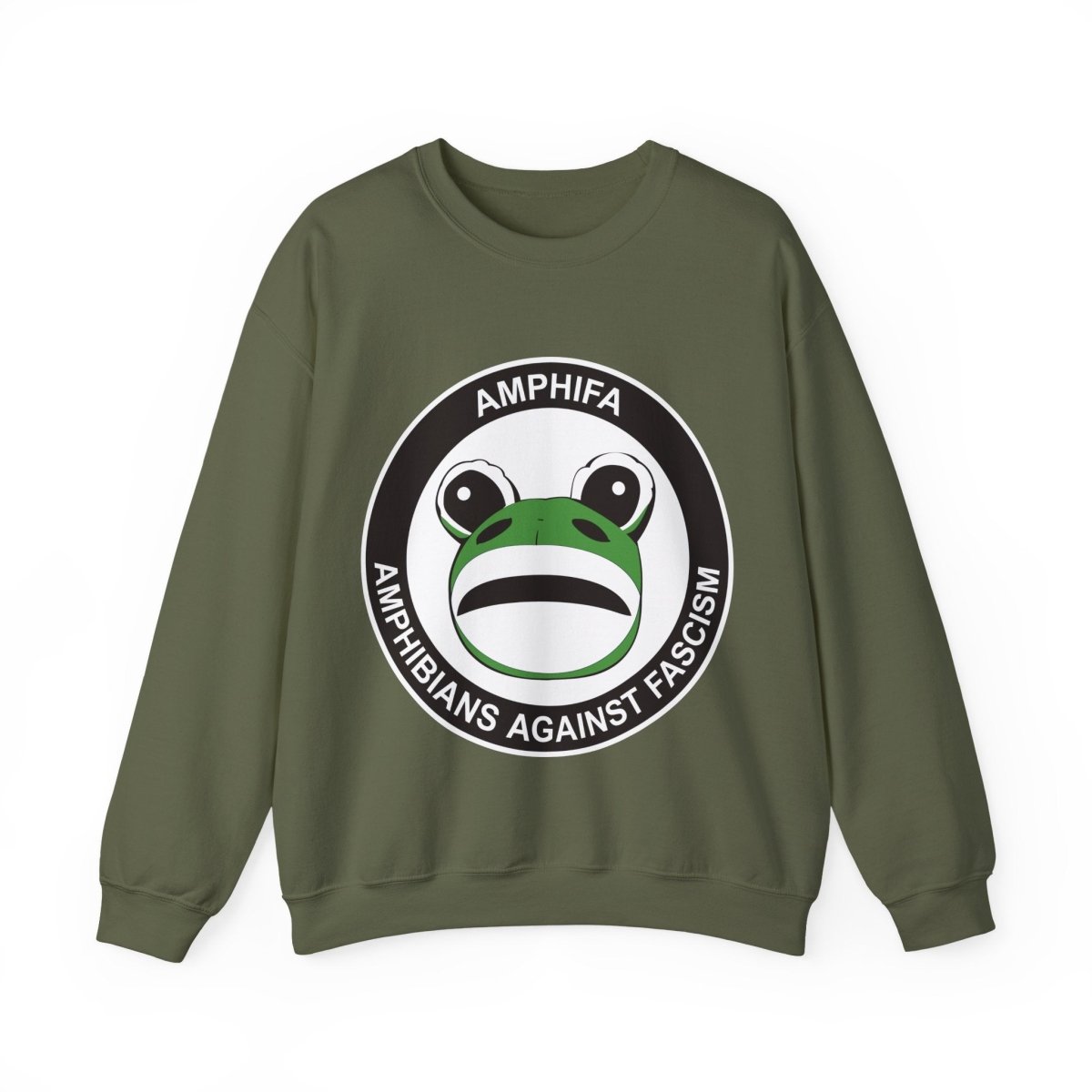 Free Oppression - Sweatshirt - Amphifa Amphibians Against Fascism - Portland Frog Sweatshirt