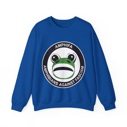 Free Oppression - Sweatshirt - Amphifa Amphibians Against Fascism - Portland Frog Sweatshirt