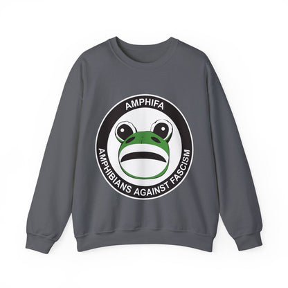 Free Oppression - Sweatshirt - Amphifa Amphibians Against Fascism - Portland Frog Sweatshirt