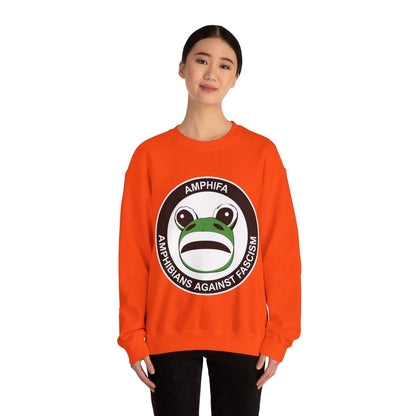 Free Oppression - Sweatshirt - Amphifa Amphibians Against Fascism - Portland Frog Sweatshirt