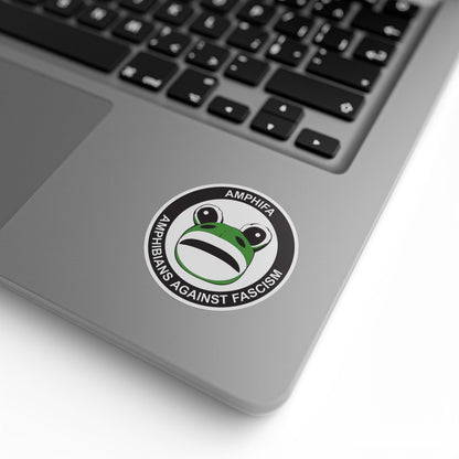 Free Oppression - Sticker Roll - Amphifa – Amphibians Against Fascism – Round Sticker Roll - Portland Frog Protest Decal