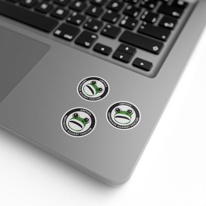 Free Oppression - Sticker Roll - Amphifa – Amphibians Against Fascism – Round Sticker Roll - Portland Frog Protest Decal