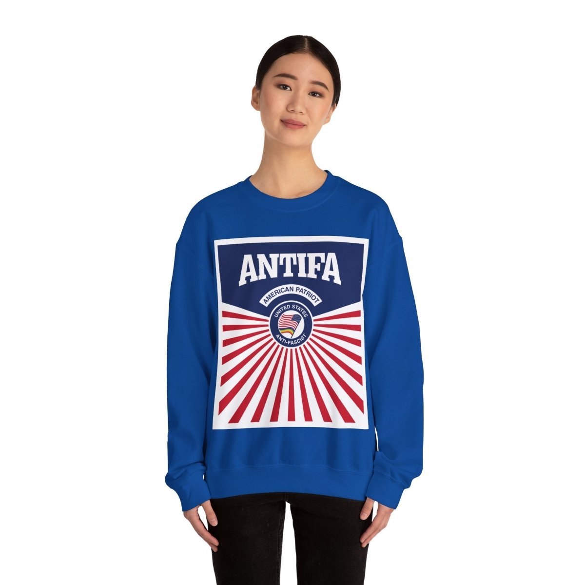 Free Oppression - Sweatshirt - Antifa American Patriot – United States Anti - Fascist Sweatshirt