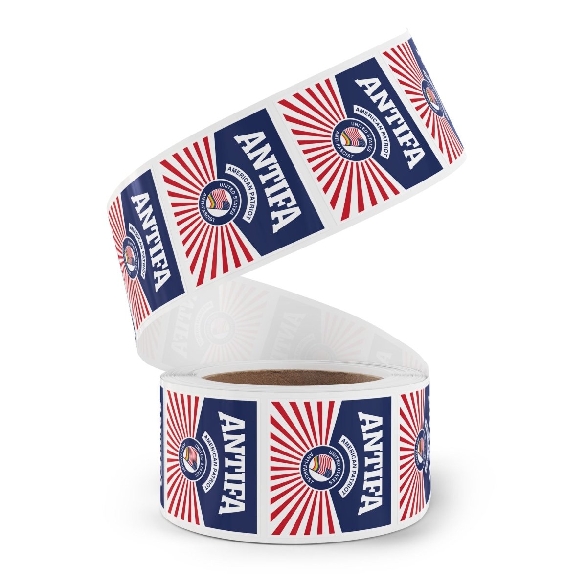 Free Oppression - Sticker Roll - Antifa American Patriot United States Antifascist - Round Vinyl Sticker Roll — Anti Trump Protest "No Kings" Antifascist Decals