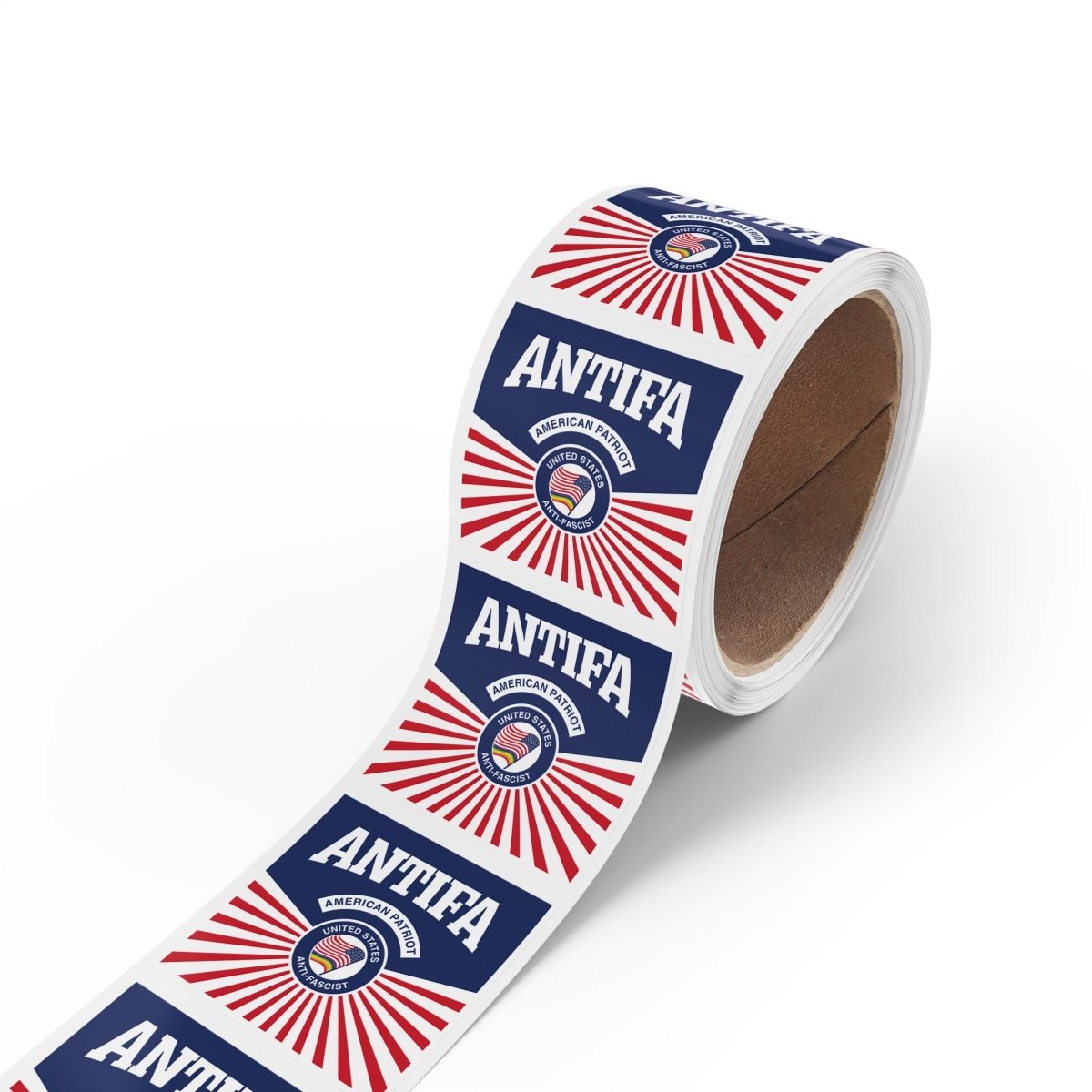 Free Oppression - Sticker Roll - Antifa American Patriot United States Antifascist - Round Vinyl Sticker Roll — Anti Trump Protest "No Kings" Antifascist Decals