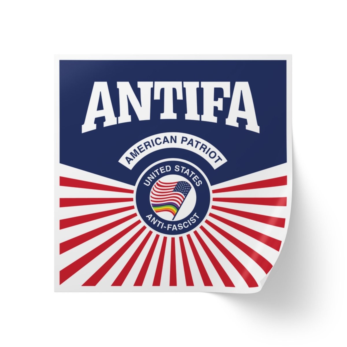 Free Oppression - Sticker Roll - Antifa American Patriot United States Antifascist - Round Vinyl Sticker Roll — Anti Trump Protest "No Kings" Antifascist Decals