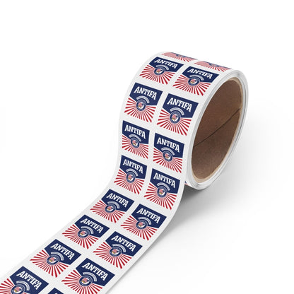 Free Oppression - Sticker Roll - Antifa American Patriot United States Antifascist - Round Vinyl Sticker Roll — Anti Trump Protest "No Kings" Antifascist Decals