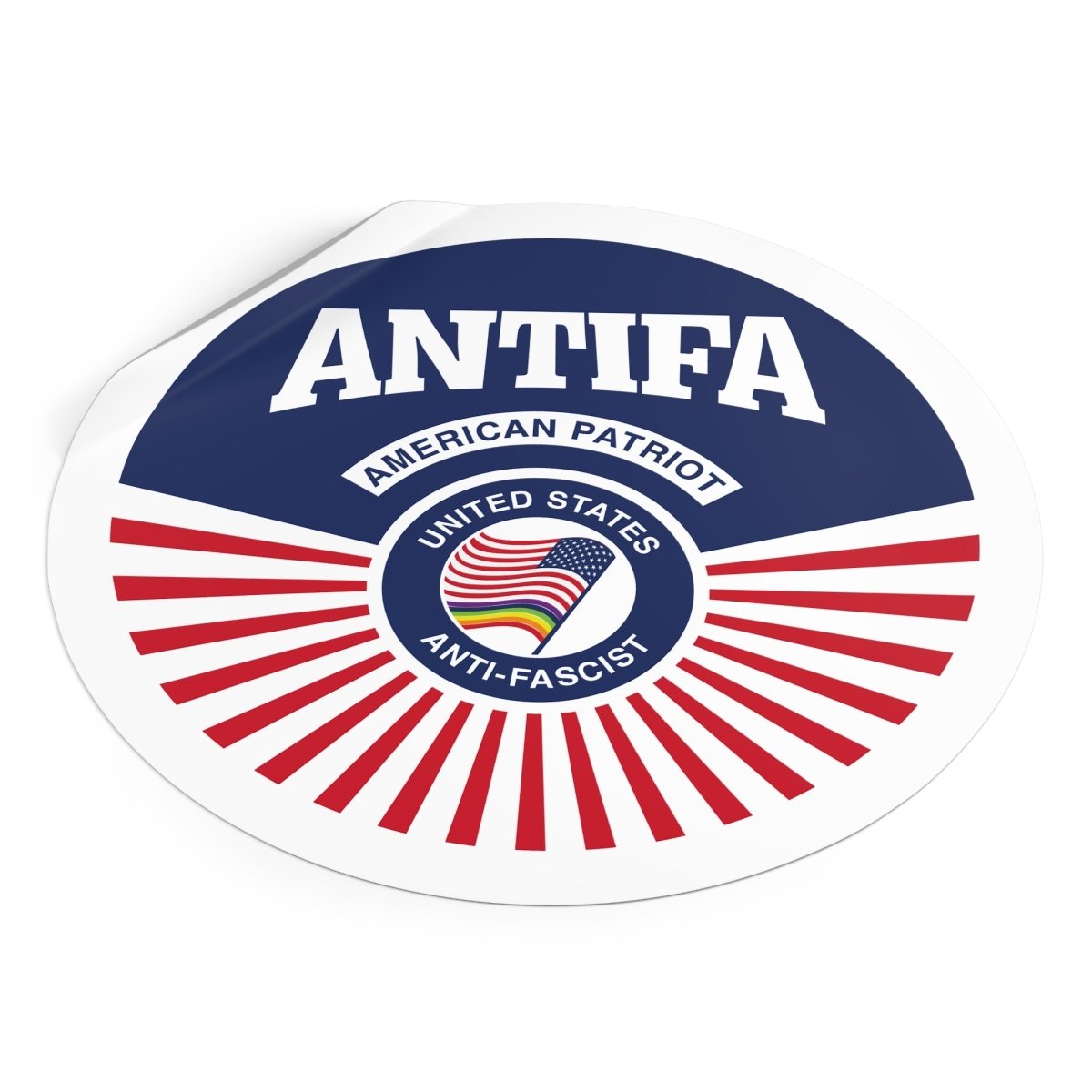 Free Oppression - Stickers - Antifa American Patriot United States Antifascist – Round Vinyl Sticker