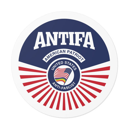 Free Oppression - Stickers - Antifa American Patriot United States Antifascist – Round Vinyl Sticker