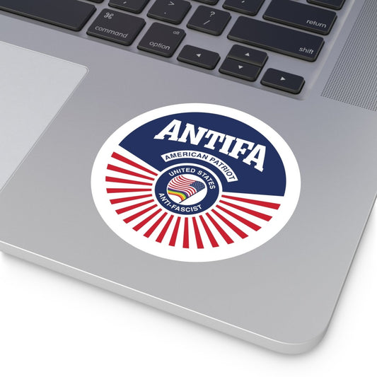 Free Oppression - Stickers - Antifa American Patriot United States Antifascist – Round Vinyl Sticker