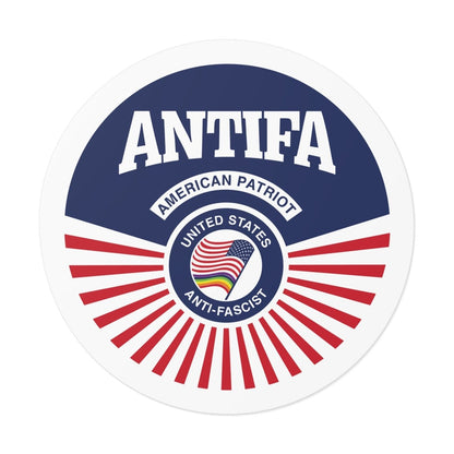 Free Oppression - Stickers - Antifa American Patriot United States Antifascist – Round Vinyl Sticker