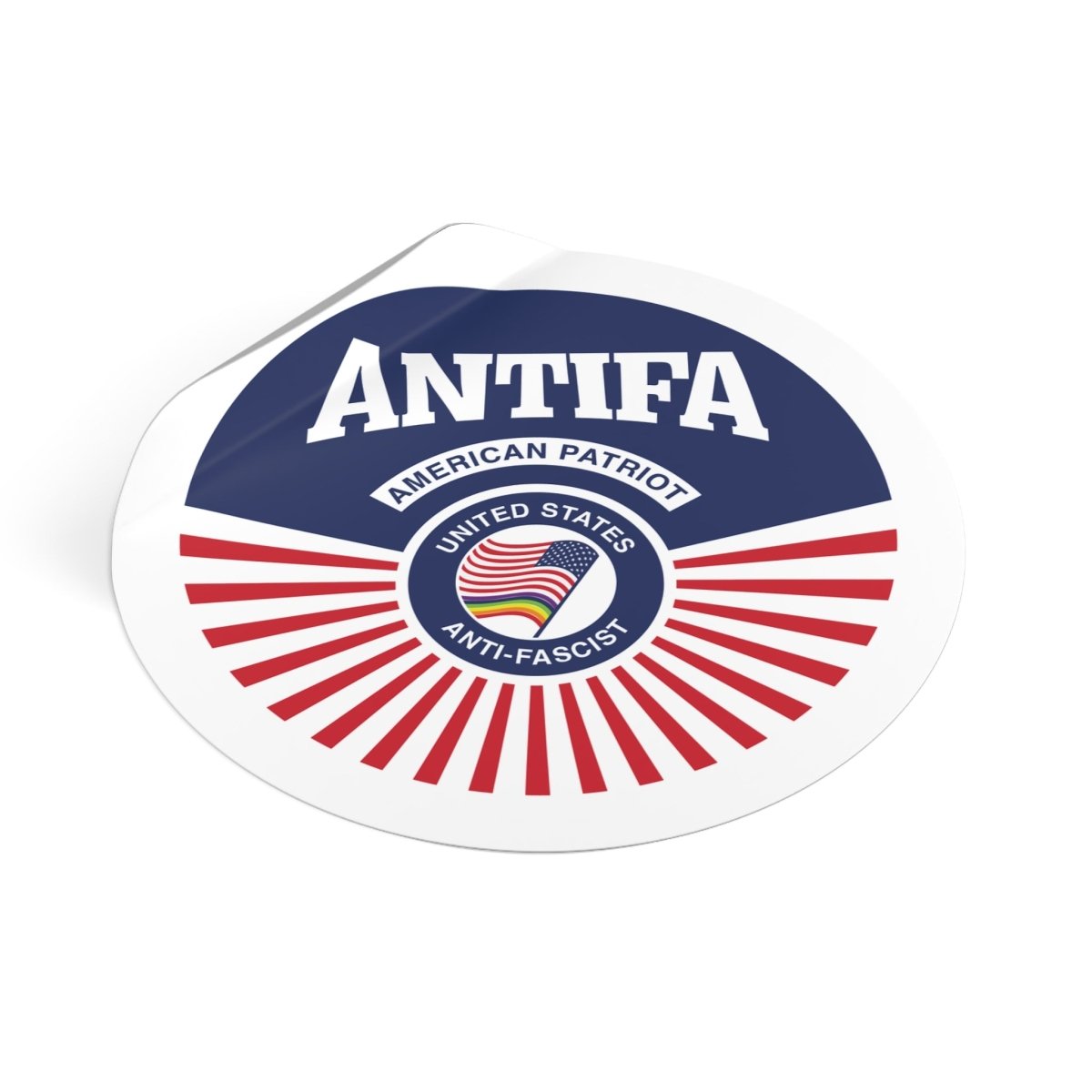 Free Oppression - Stickers - Antifa American Patriot United States Antifascist – Round Vinyl Sticker