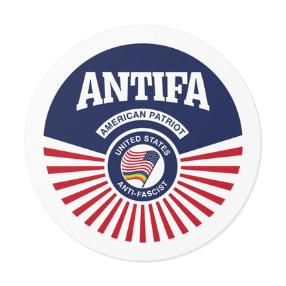 Free Oppression - Stickers - Antifa American Patriot United States Antifascist – Round Vinyl Sticker