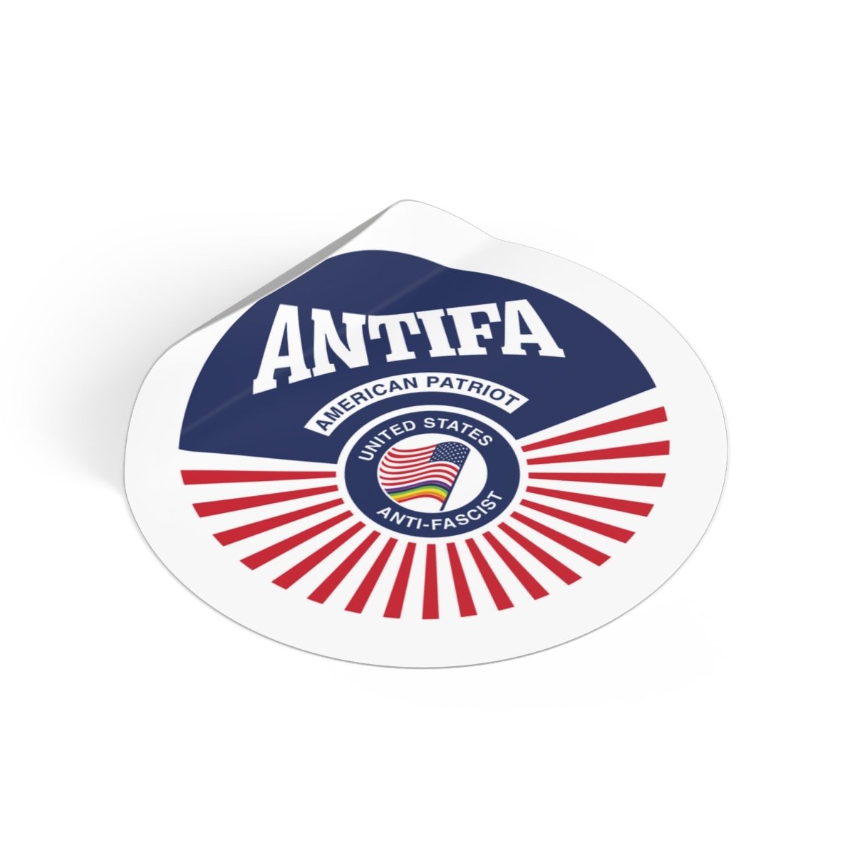 Free Oppression - Stickers - Antifa American Patriot United States Antifascist – Round Vinyl Sticker