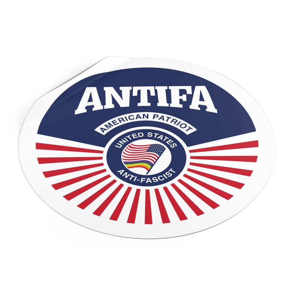 Free Oppression - Stickers - Antifa American Patriot United States Antifascist – Round Vinyl Sticker
