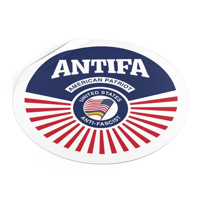 Free Oppression - Stickers - Antifa American Patriot United States Antifascist – Round Vinyl Sticker