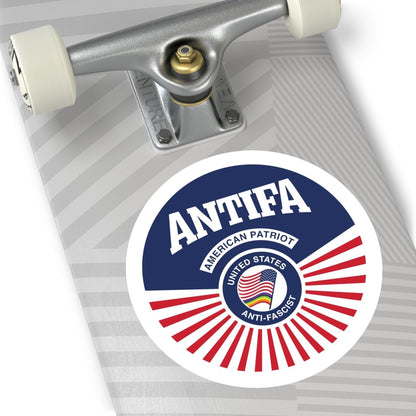 Free Oppression - Stickers - Antifa American Patriot United States Antifascist – Round Vinyl Sticker