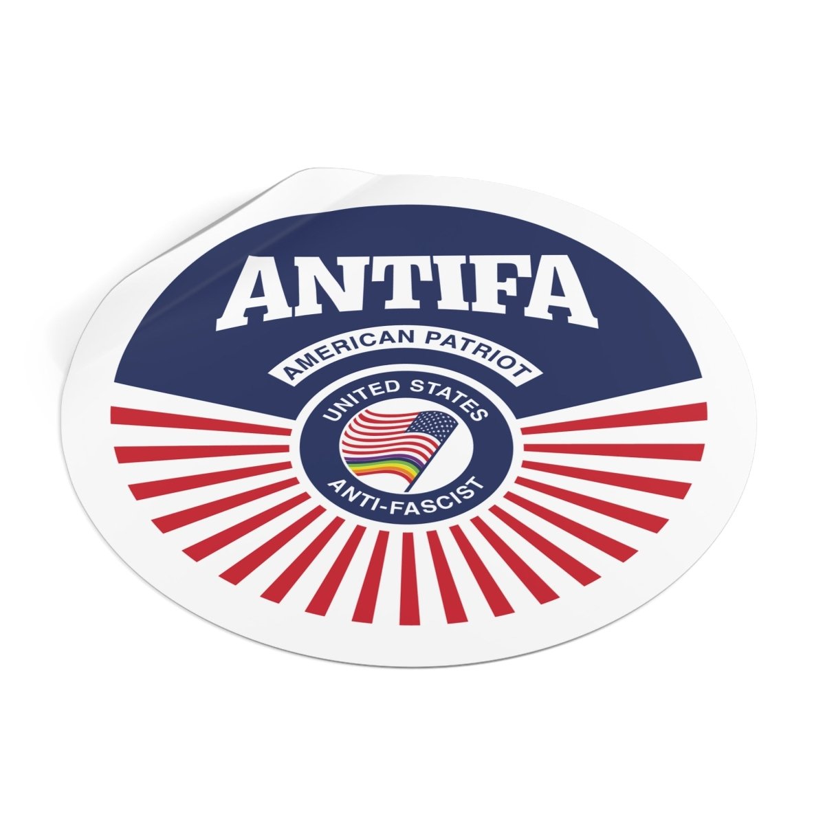 Free Oppression - Stickers - Antifa American Patriot United States Antifascist – Round Vinyl Sticker