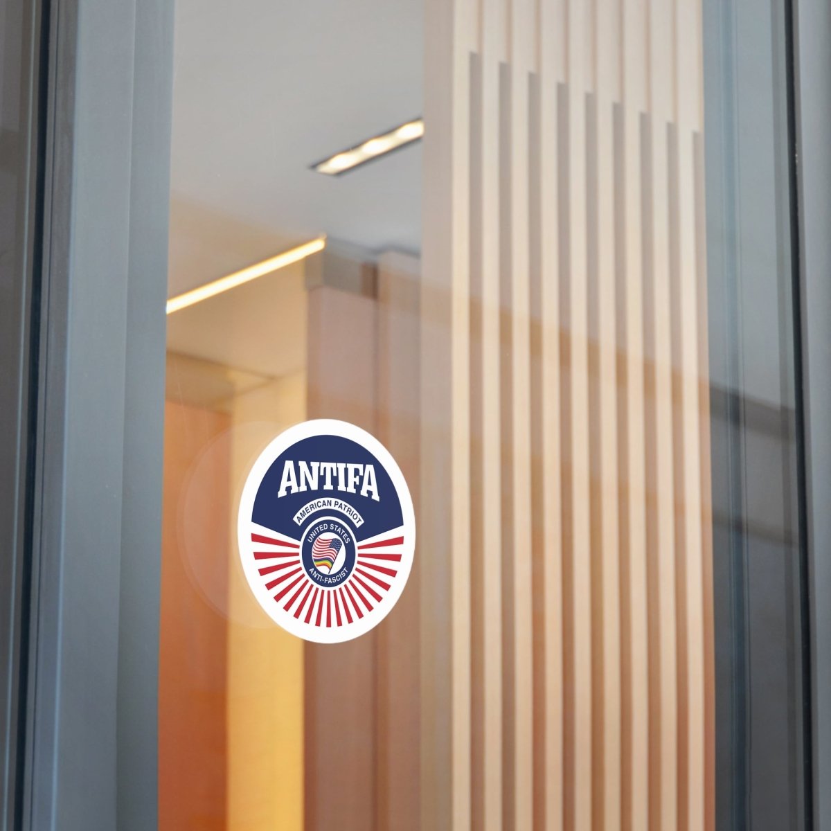 Free Oppression - Stickers - Antifa American Patriot United States Antifascist – Round Vinyl Sticker