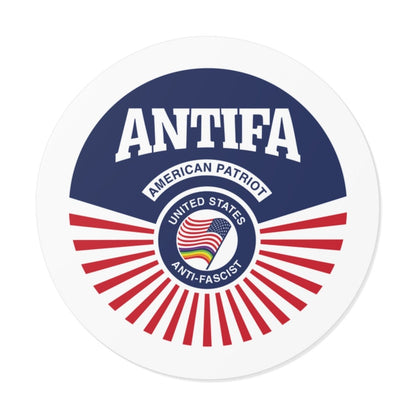 Free Oppression - Stickers - Antifa American Patriot United States Antifascist – Round Vinyl Sticker
