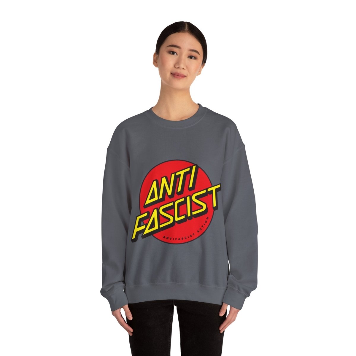 Antifascist Action – Anti - Authoritarian Solidarity Sweatshirt - Sweatshirt - Free Oppression