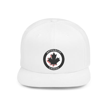 Free Oppression - Hats - Antifascist Canada – Flat Bill Snapback Hat Embroidered Activist Protest Cap