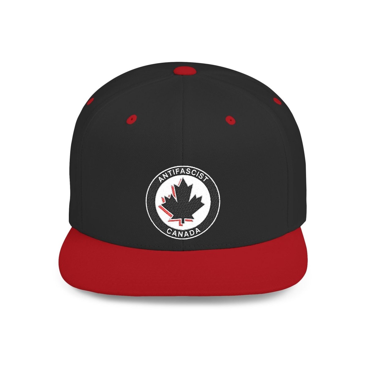 Free Oppression - Hats - Antifascist Canada – Flat Bill Snapback Hat Embroidered Activist Protest Cap