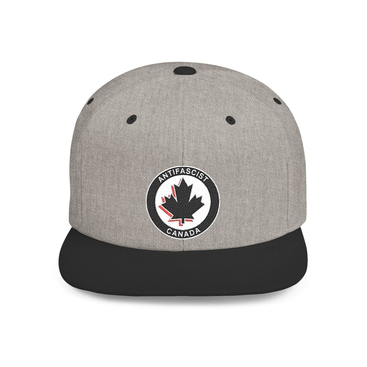 Free Oppression - Hats - Antifascist Canada – Flat Bill Snapback Hat Embroidered Activist Protest Cap