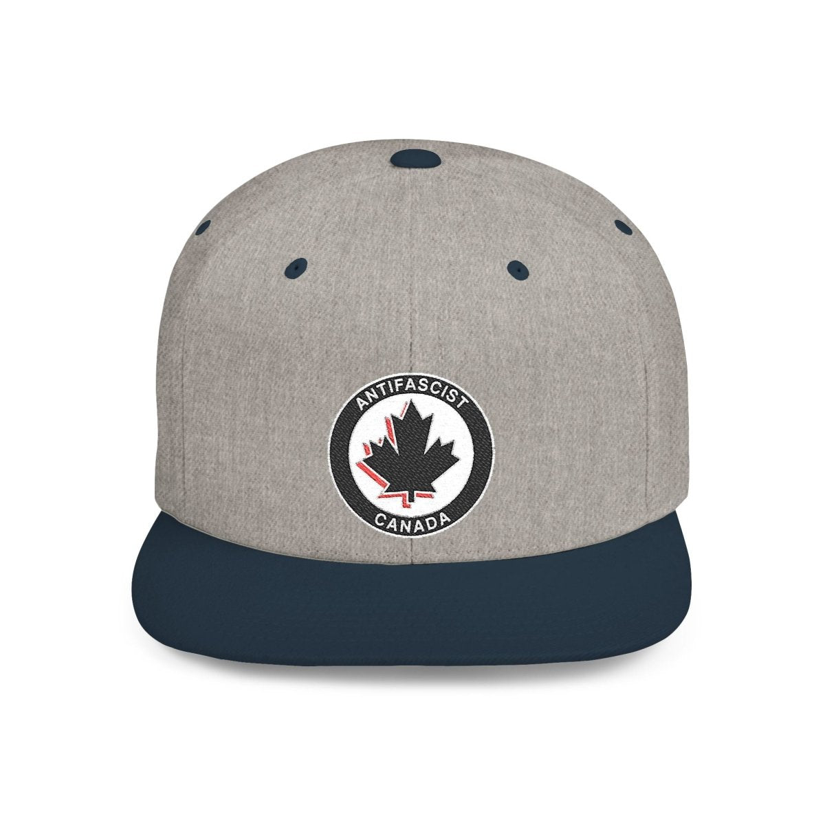 Free Oppression - Hats - Antifascist Canada – Flat Bill Snapback Hat Embroidered Activist Protest Cap