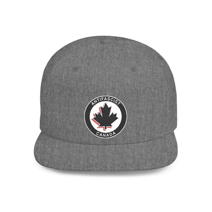 Free Oppression - Hats - Antifascist Canada – Flat Bill Snapback Hat Embroidered Activist Protest Cap