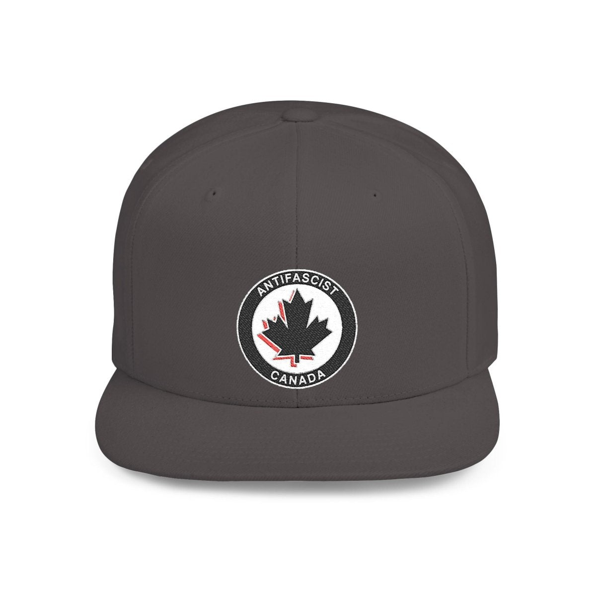 Free Oppression - Hats - Antifascist Canada – Flat Bill Snapback Hat Embroidered Activist Protest Cap