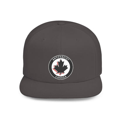 Free Oppression - Hats - Antifascist Canada – Flat Bill Snapback Hat Embroidered Activist Protest Cap