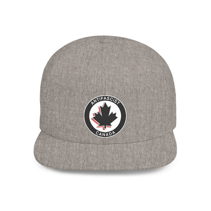 Free Oppression - Hats - Antifascist Canada – Flat Bill Snapback Hat Embroidered Activist Protest Cap