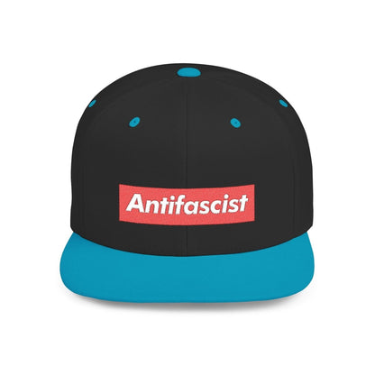 Free Oppression - Hats - Antifascist – Flat Bill Snapback Hat