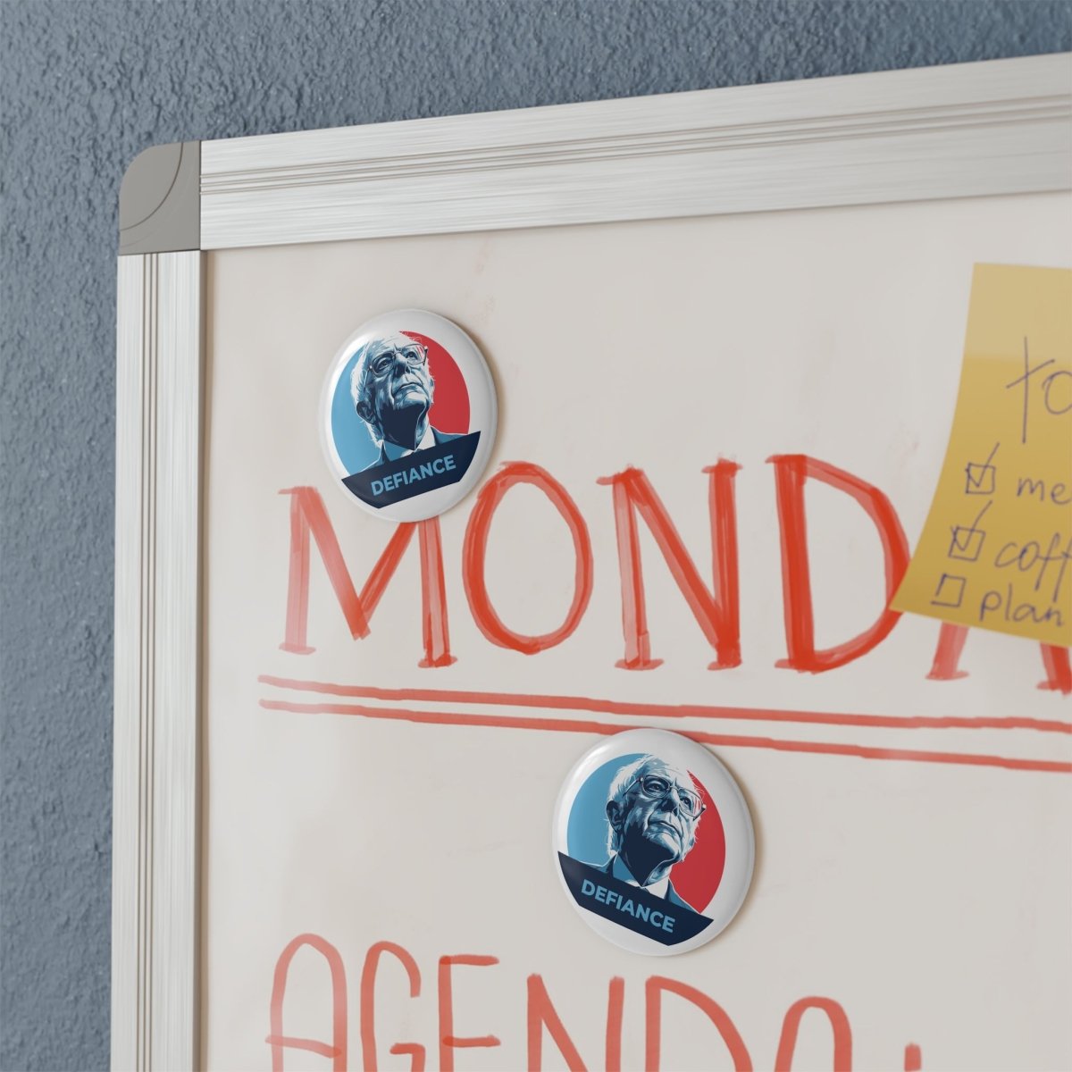 Free Oppression - Home Decor - Bernie Sanders Defiance - Round Button Magnet