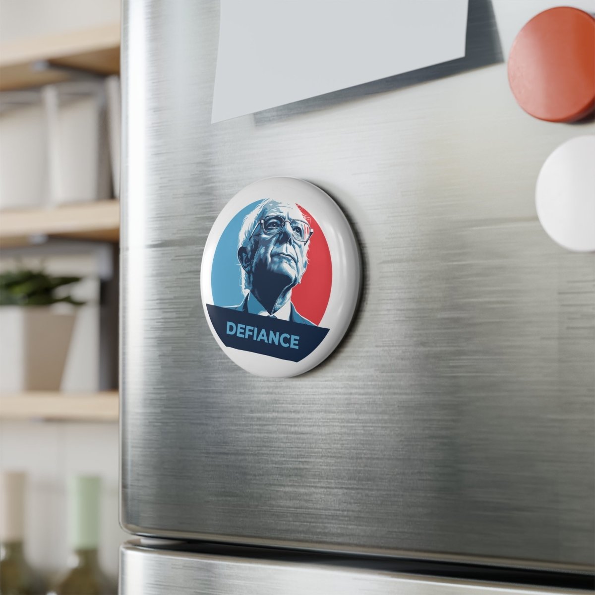 Free Oppression - Home Decor - Bernie Sanders Defiance - Round Button Magnet