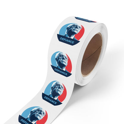 Free Oppression - Sticker Roll - Bernie Sanders Defiance - Round Vinyl Sticker Label Rolls - Anti Trump Protest "No Kings" Antifascist Decals