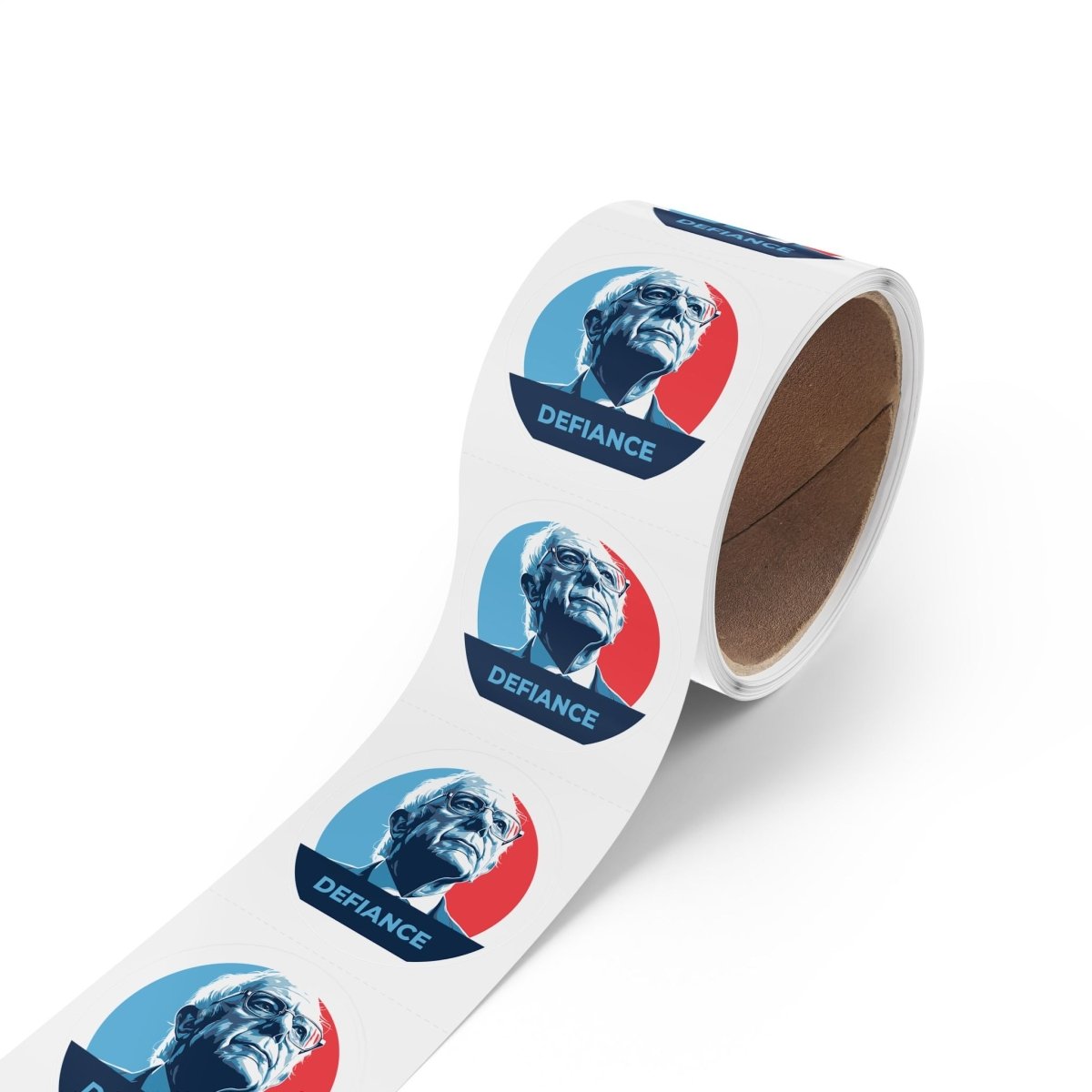 Free Oppression - Sticker Roll - Bernie Sanders Defiance - Round Vinyl Sticker Label Rolls - Anti Trump Protest "No Kings" Antifascist Decals
