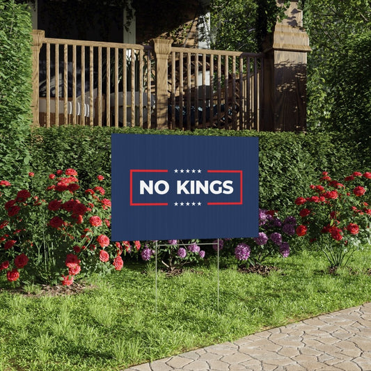 Free Oppression - Home Decor - Copy of I Did Not Vote For This Lawn Sign — Anti Trump No Kings Protest Yard Sign