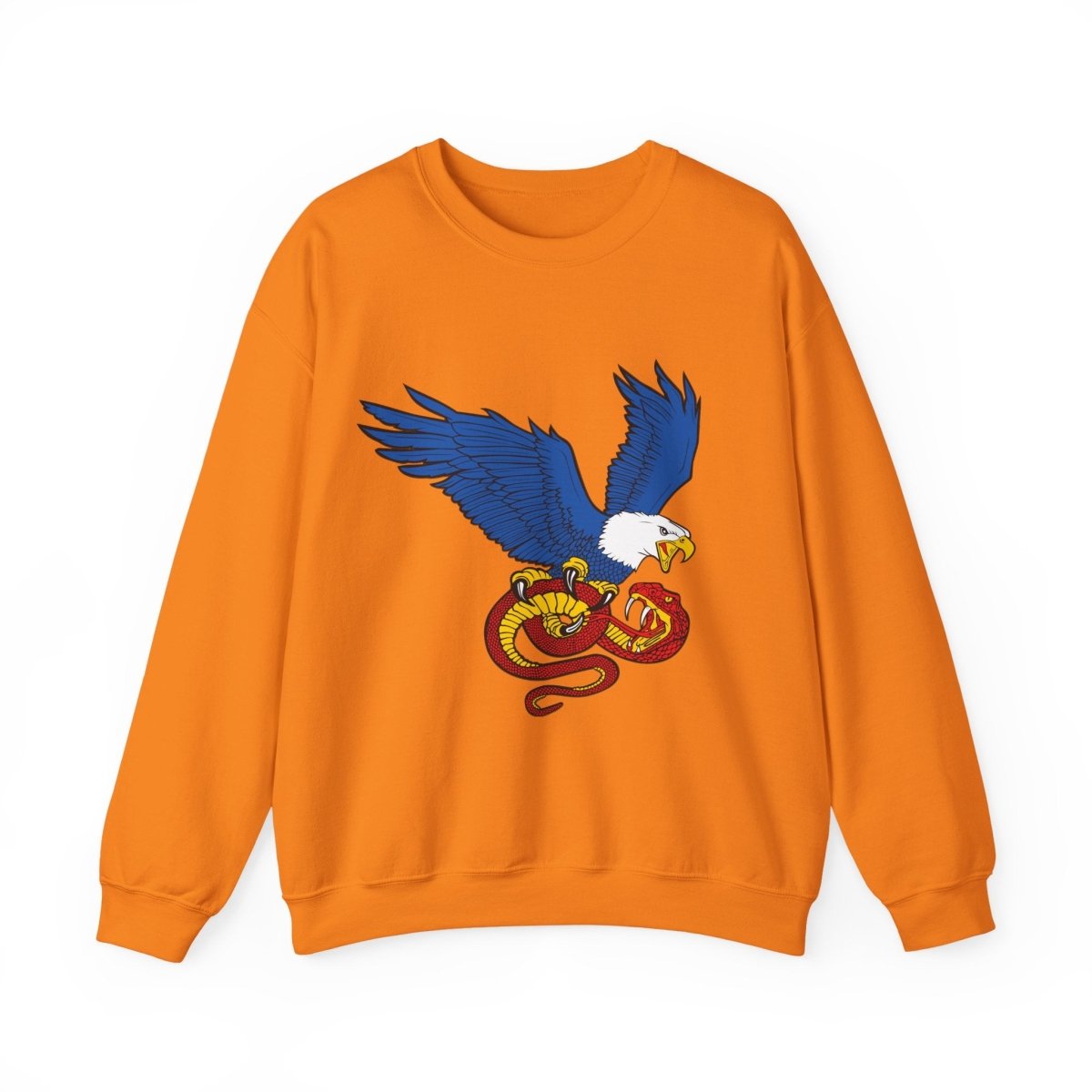Free Oppression - Sweatshirt - Democracy Eagle vs. Fascist Snake – Anti - Fascist Symbol Sweatshirt