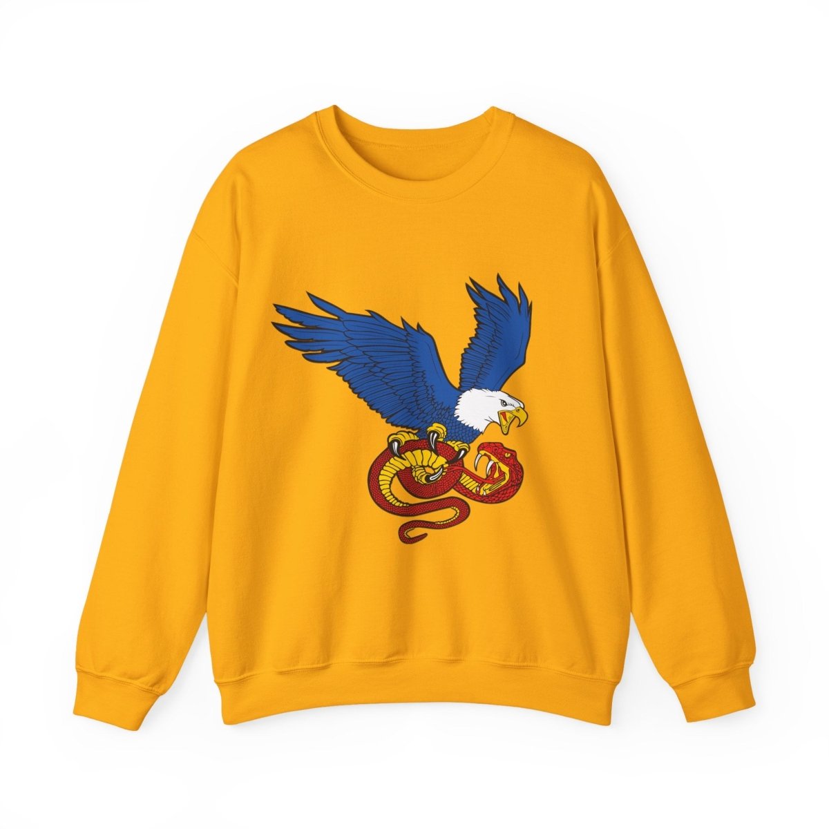 Free Oppression - Sweatshirt - Democracy Eagle vs. Fascist Snake – Anti - Fascist Symbol Sweatshirt