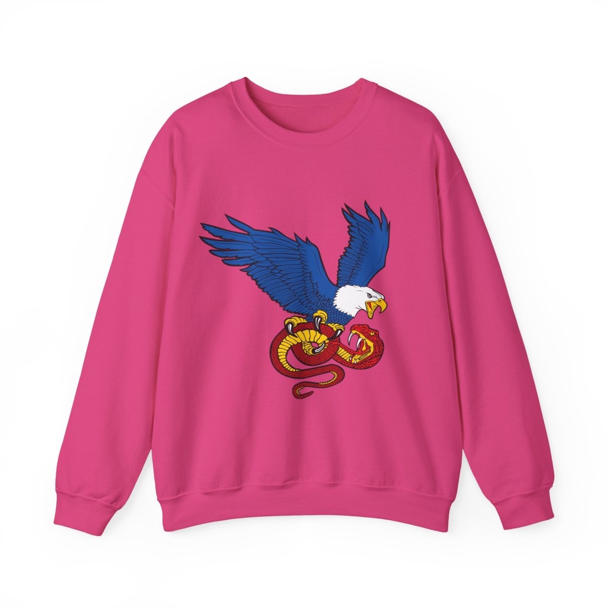 Free Oppression - Sweatshirt - Democracy Eagle vs. Fascist Snake – Anti - Fascist Symbol Sweatshirt