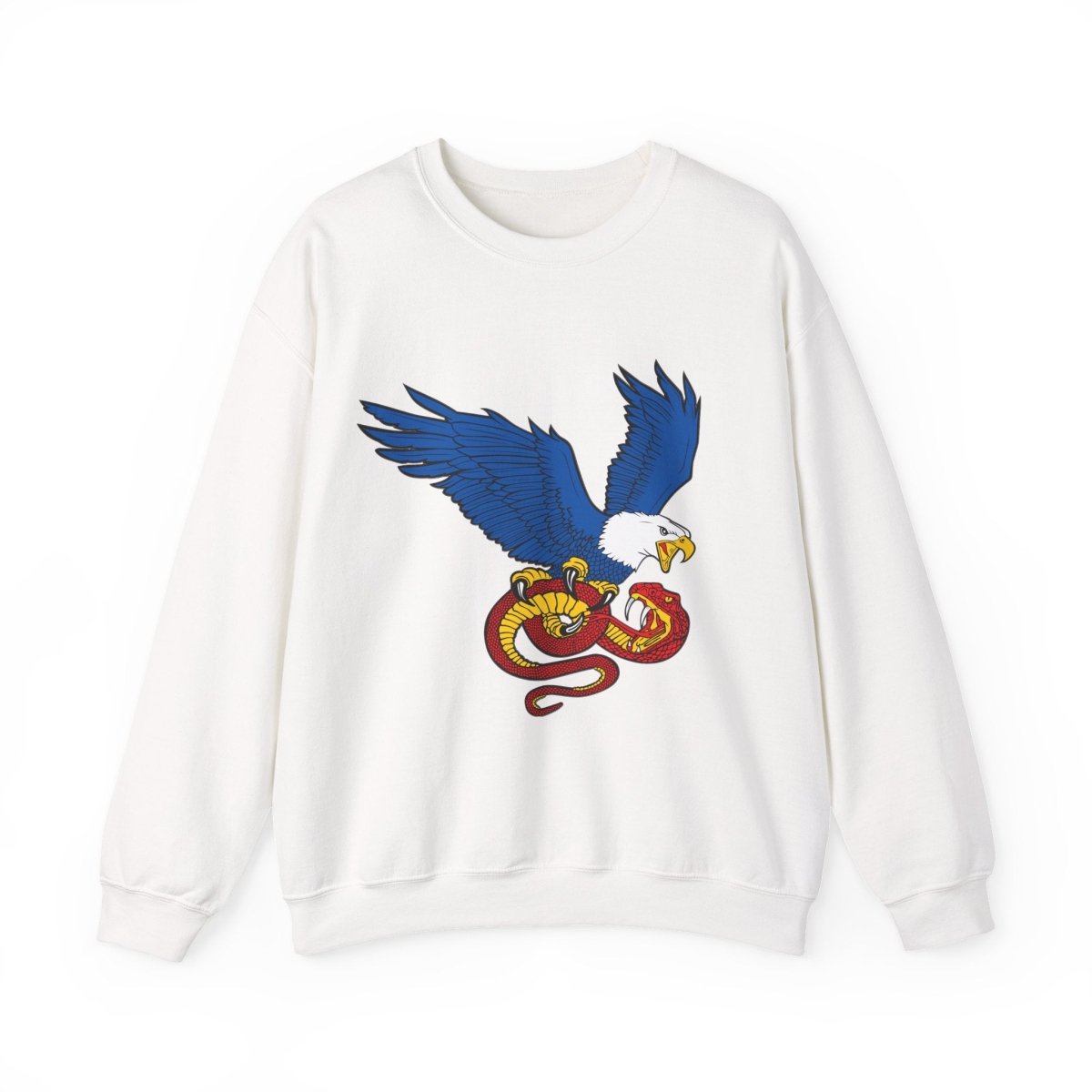 Free Oppression - Sweatshirt - Democracy Eagle vs. Fascist Snake – Anti - Fascist Symbol Sweatshirt