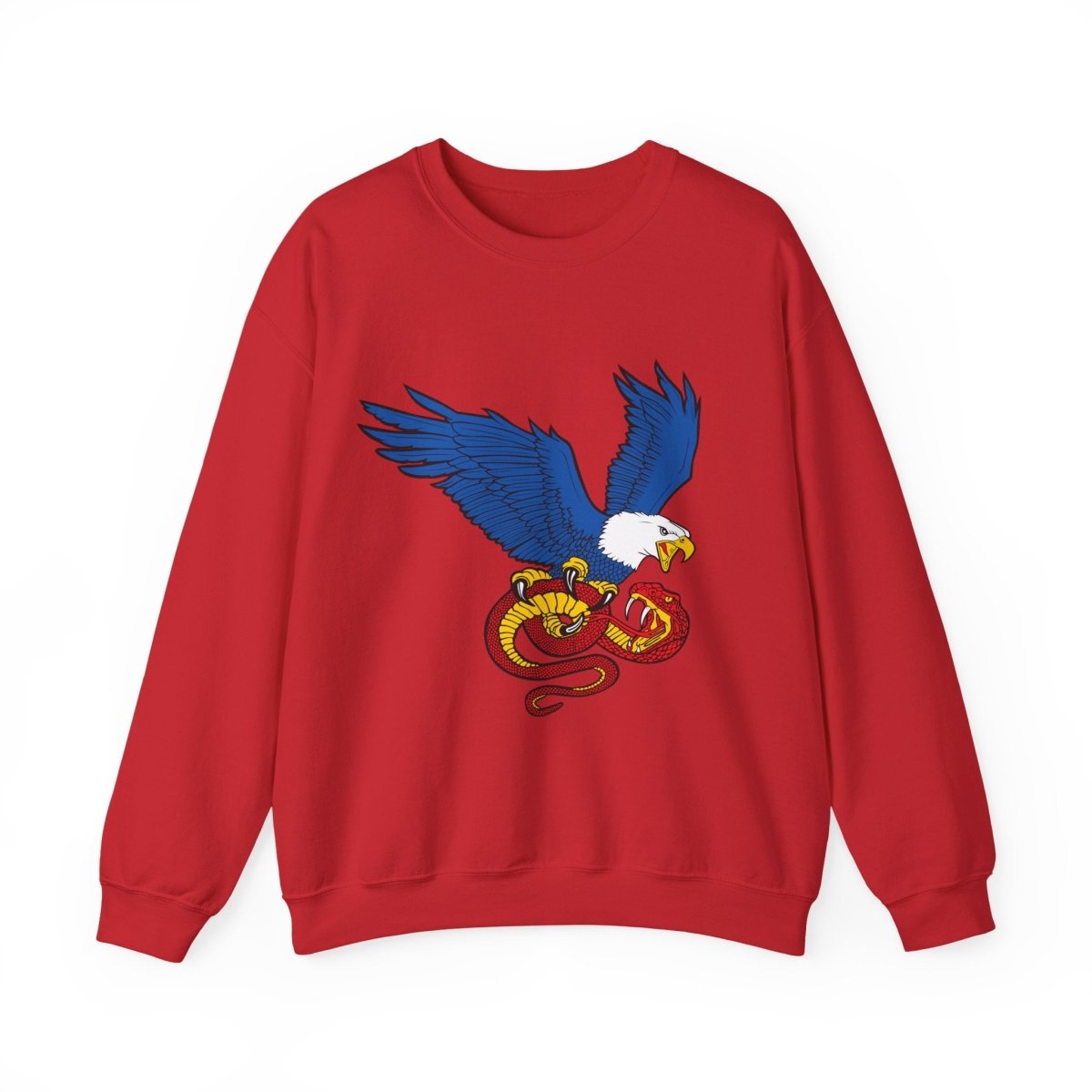 Free Oppression - Sweatshirt - Democracy Eagle vs. Fascist Snake – Anti - Fascist Symbol Sweatshirt
