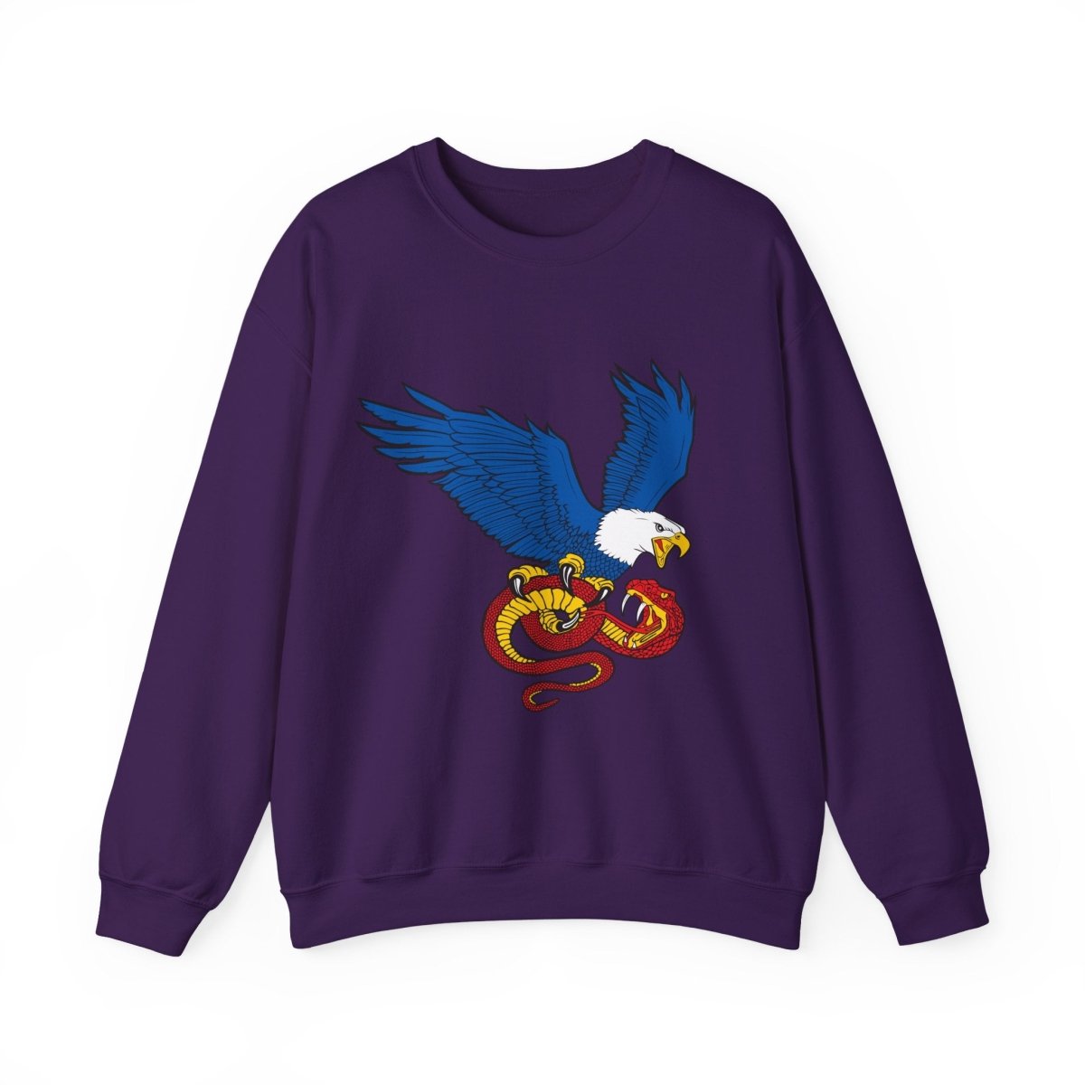 Free Oppression - Sweatshirt - Democracy Eagle vs. Fascist Snake – Anti - Fascist Symbol Sweatshirt