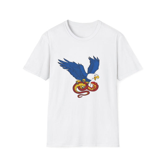 Free Oppression - T-Shirt - Democracy Eagle vs Fascist Snake – Pro - Democracy Graphic T-Shirt