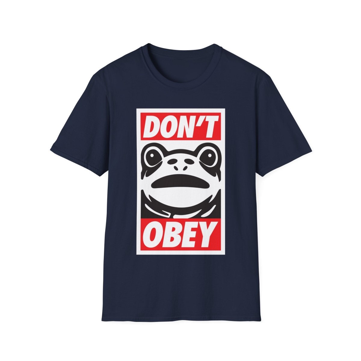 Free Oppression - T-Shirt - Don’t Obey – Anti - Authoritarian Frog T-Shirt
