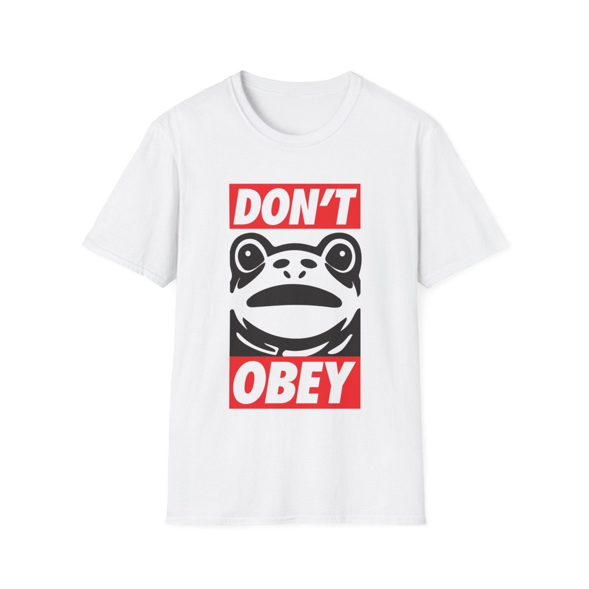Free Oppression - T-Shirt - Don’t Obey – Anti - Authoritarian Frog T-Shirt