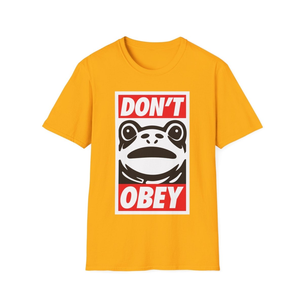 Free Oppression - T-Shirt - Don’t Obey – Anti - Authoritarian Frog T-Shirt