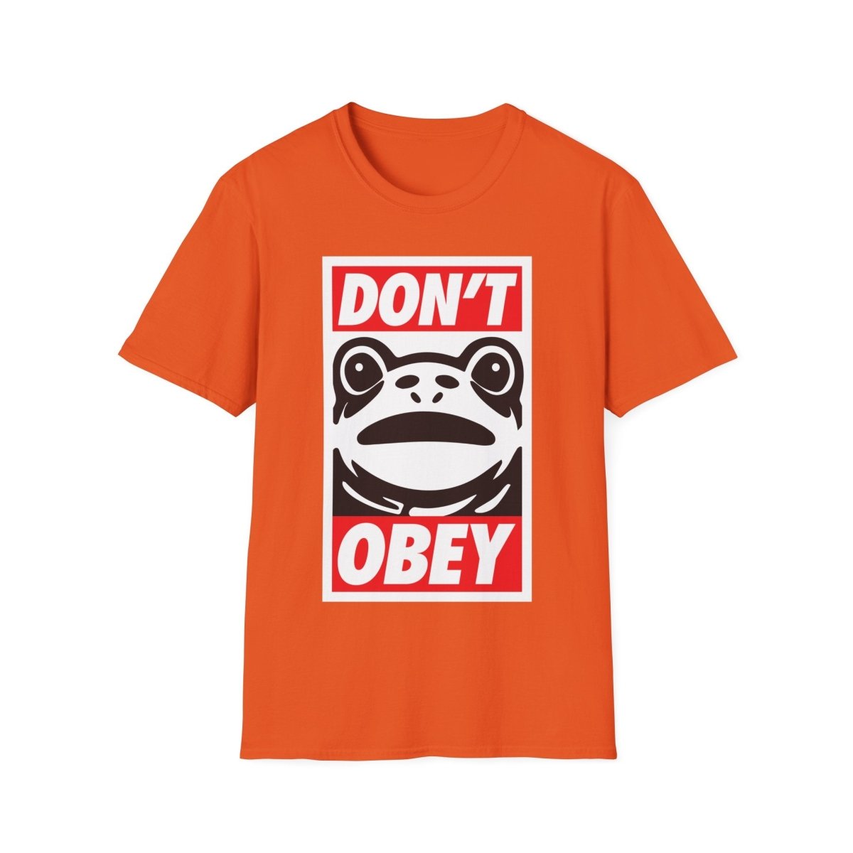 Free Oppression - T-Shirt - Don’t Obey – Anti - Authoritarian Frog T-Shirt